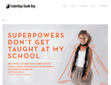 Tablet Screenshot of coderdojosouthbay.com
